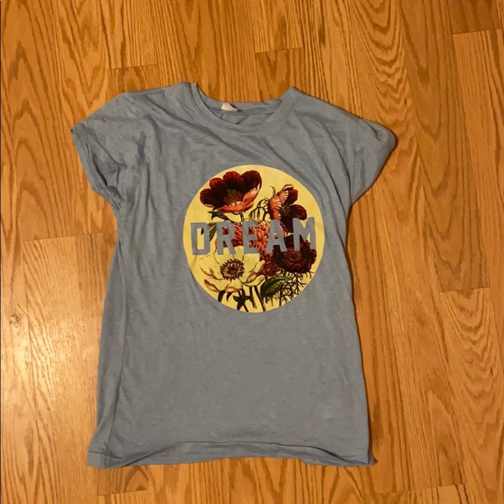 girls “dream” floral shirt